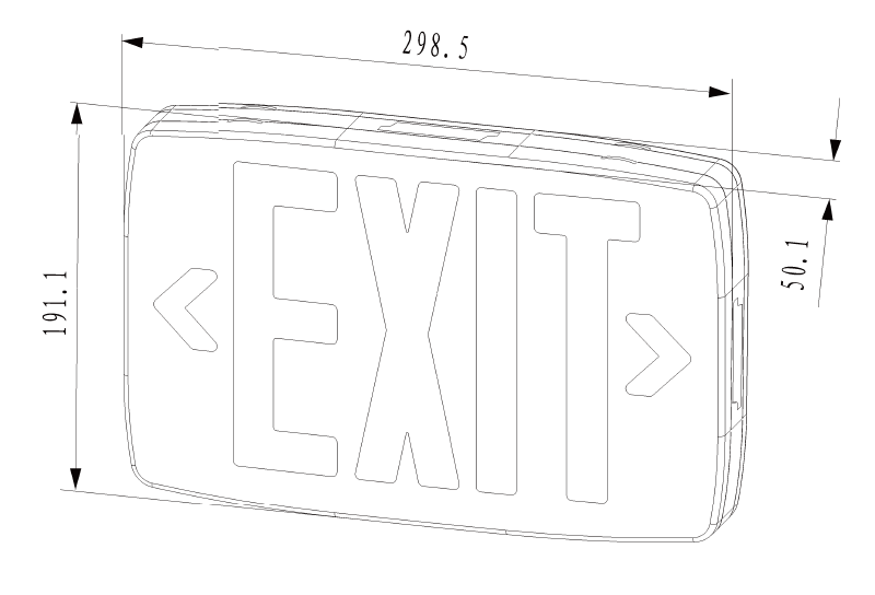 UL Exit Sign LX-755A12R G (2)