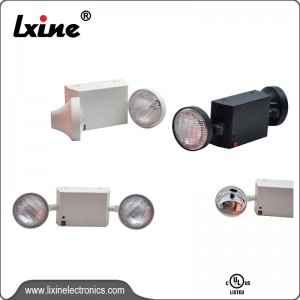 UL standard halogen emergency lighting dual adjustable heads LX-622
