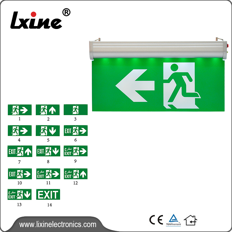 Cheapest Price Exit Sign Led Emergency Light - CE listed rechargeable exit sign light LX-701 – LIXIN