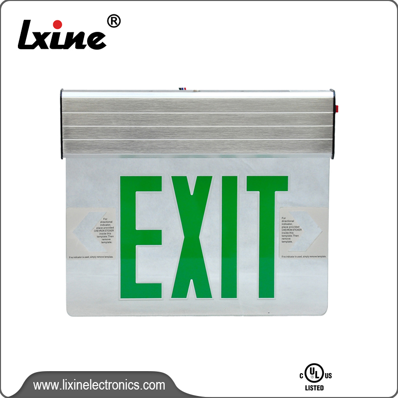 Cheapest Price Exit Sign Led Emergency Light - UL approval emergency exit lights LX-740G/R – LIXIN