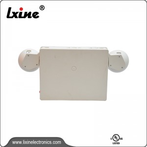 Exit light with two spot lamps LX-7602G/R