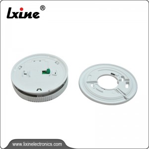 Hot selling photoelectric smoke detector with battery LX-224AC/DC