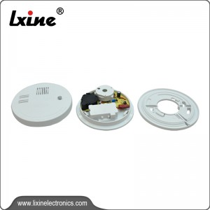 Hot selling photoelectric smoke detector with battery LX-224AC/DC