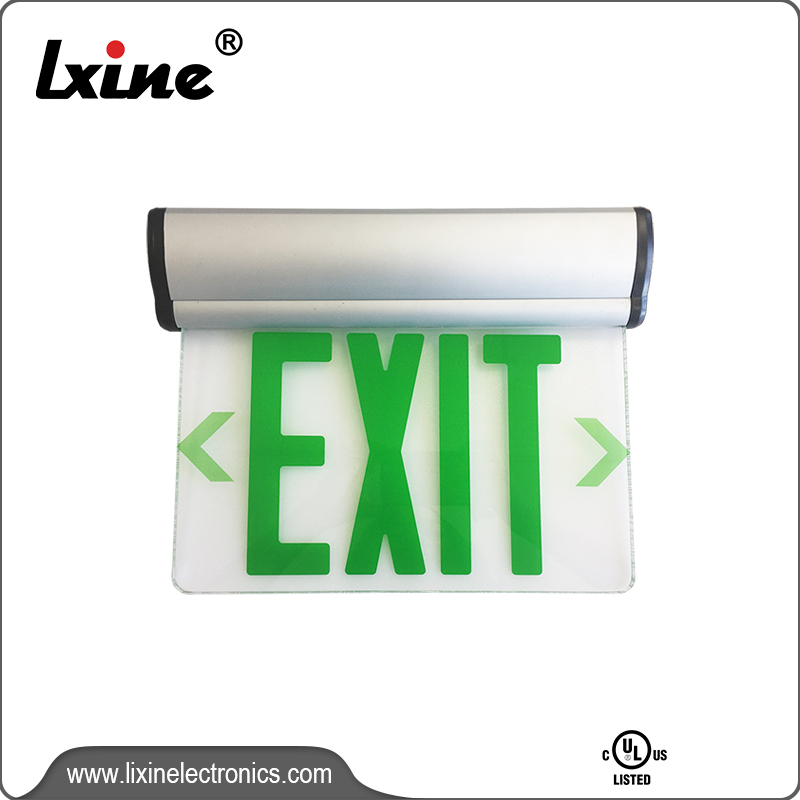 Fast delivery Led Exit Emergency Light - UL listed Exit sign emergency lighting LX-741A12G/R – LIXIN