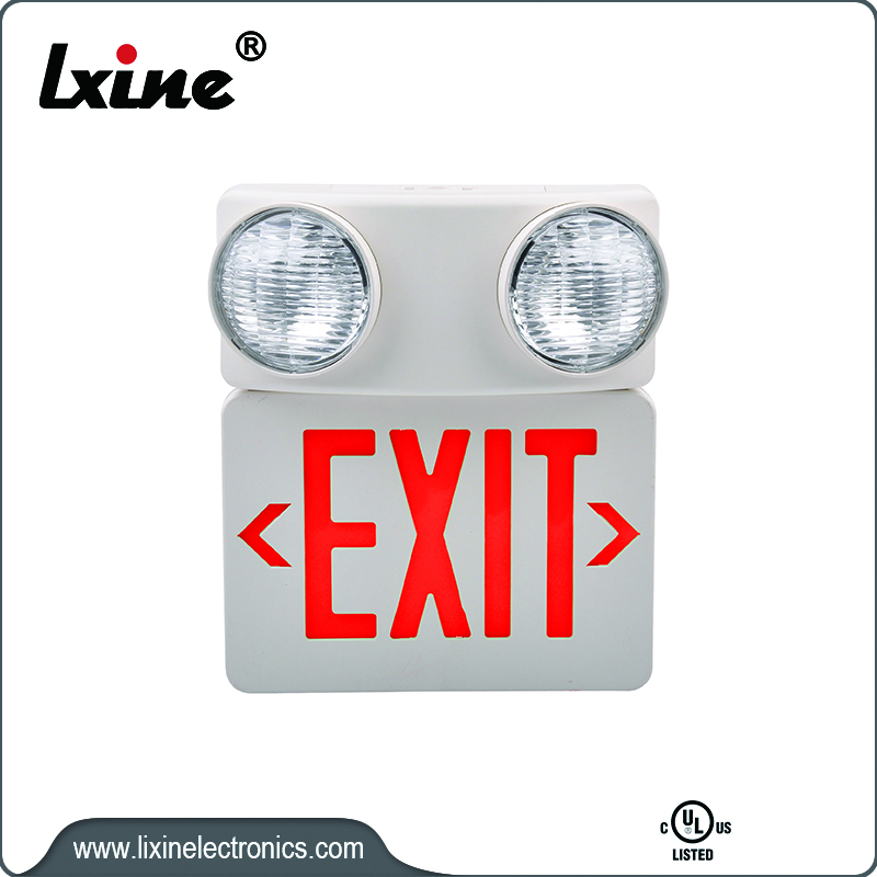 One of Hottest for Industrial Wall Mounted Led Emergency Lights - Exit sign and emergency light combo LX-7501LG/R – LIXIN
