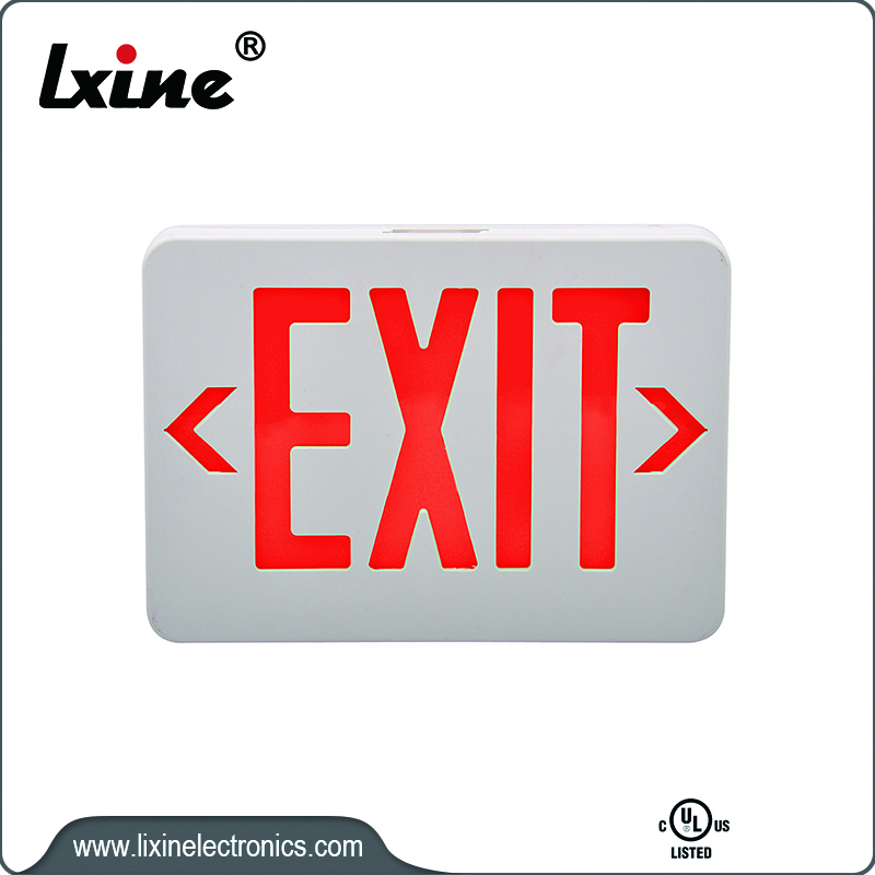 18 Years Factory Led Emergency Lights Buildings - UL certified exit sign with led light  LX-750G R – LIXIN
