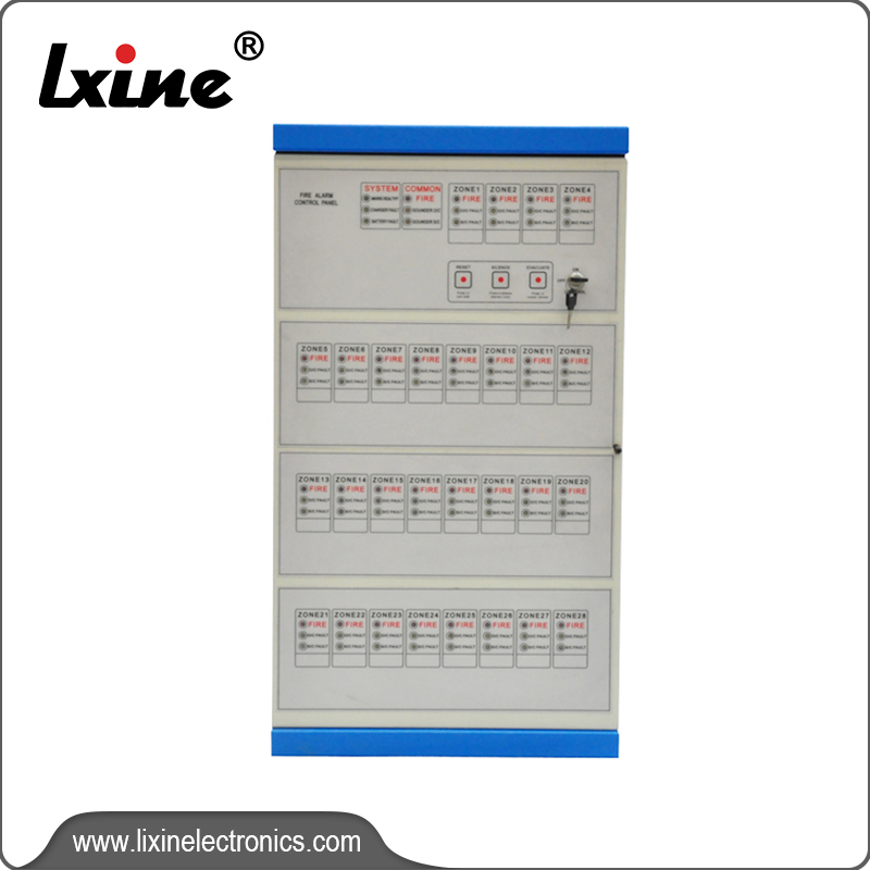 Fast delivery Conventional Fire Alarm System - 28 Zones fire alarm control panel with backup battery LX-801-28 – LIXIN