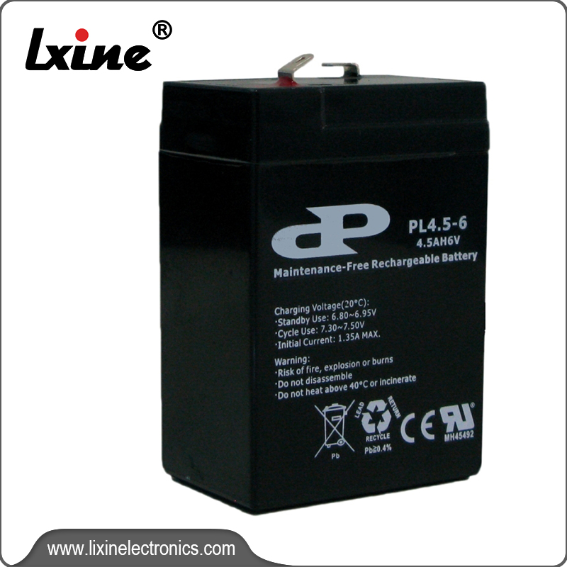 OEM/ODM Supplier 3.6 V Emergency Light Battery - Lead Acid Battery PL4.5-6 – LIXIN
