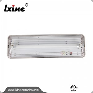 Bulkhead emergency lamp with single fluorescent tube LX-632