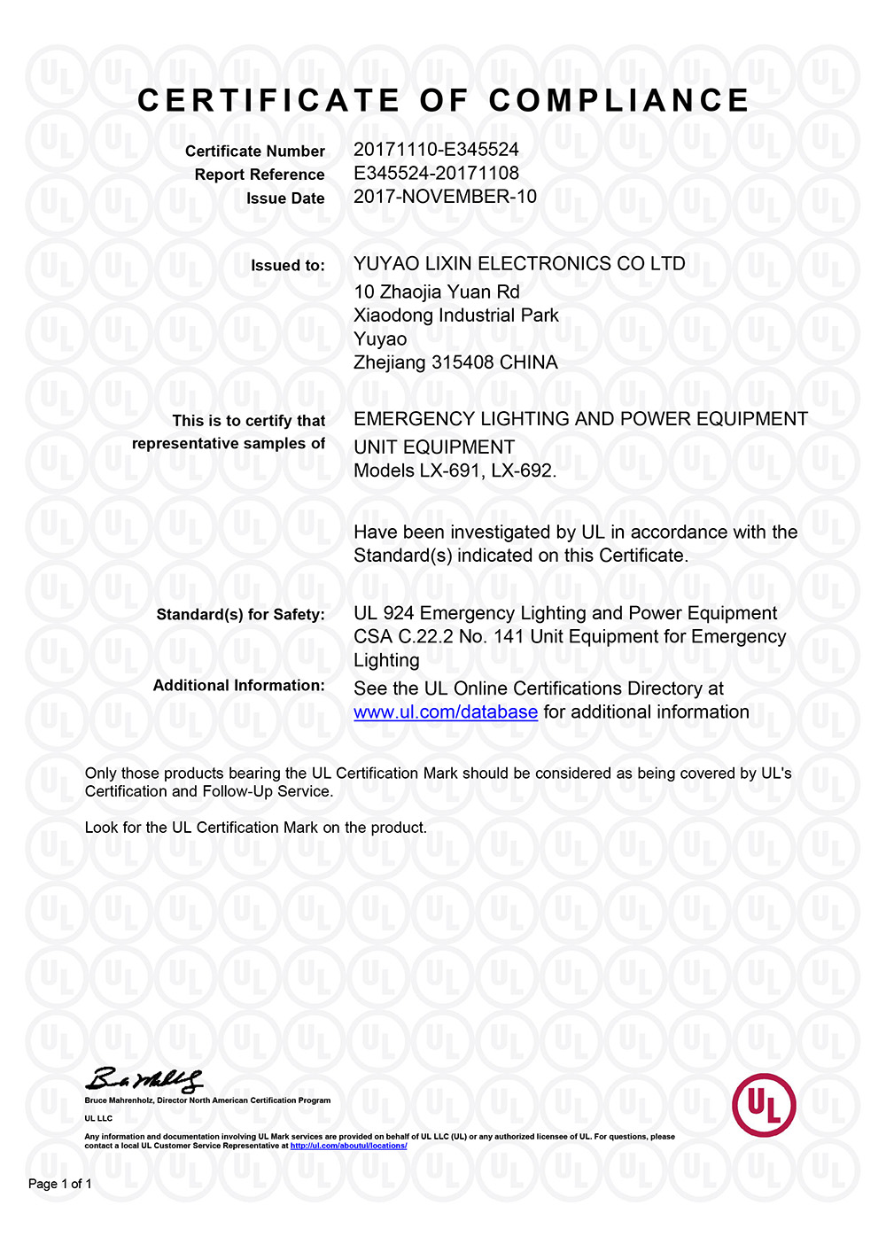 US MARKET HOTSELL PRODUCTS UL CERTRIFICATION