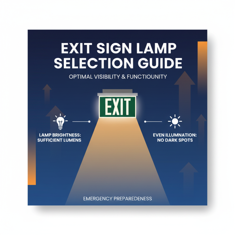 How to Choose the Best Exit Sign Lamp for Your Safety Needs in 2025