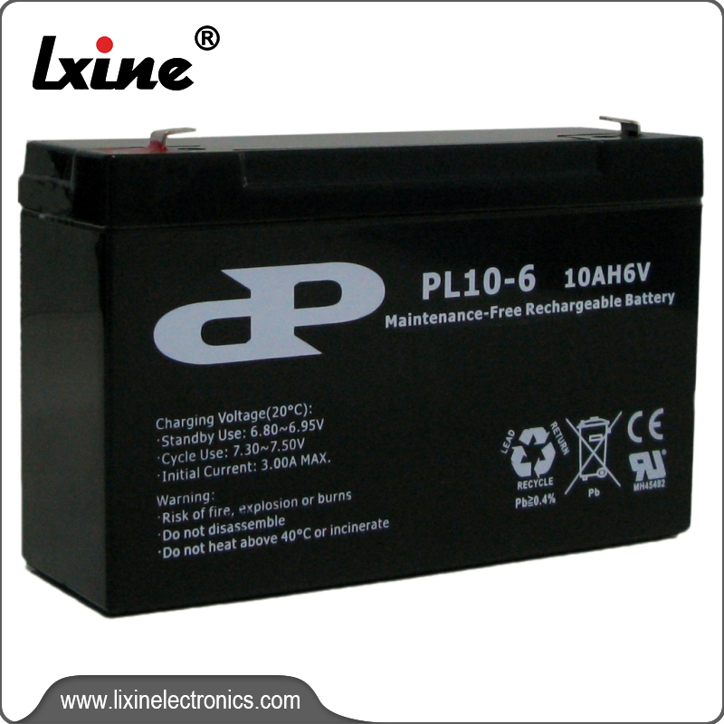 100% Original Emergency Exit Sign Battery Replacement -  China Lead Acid Battery PL10-6 - LIXIN