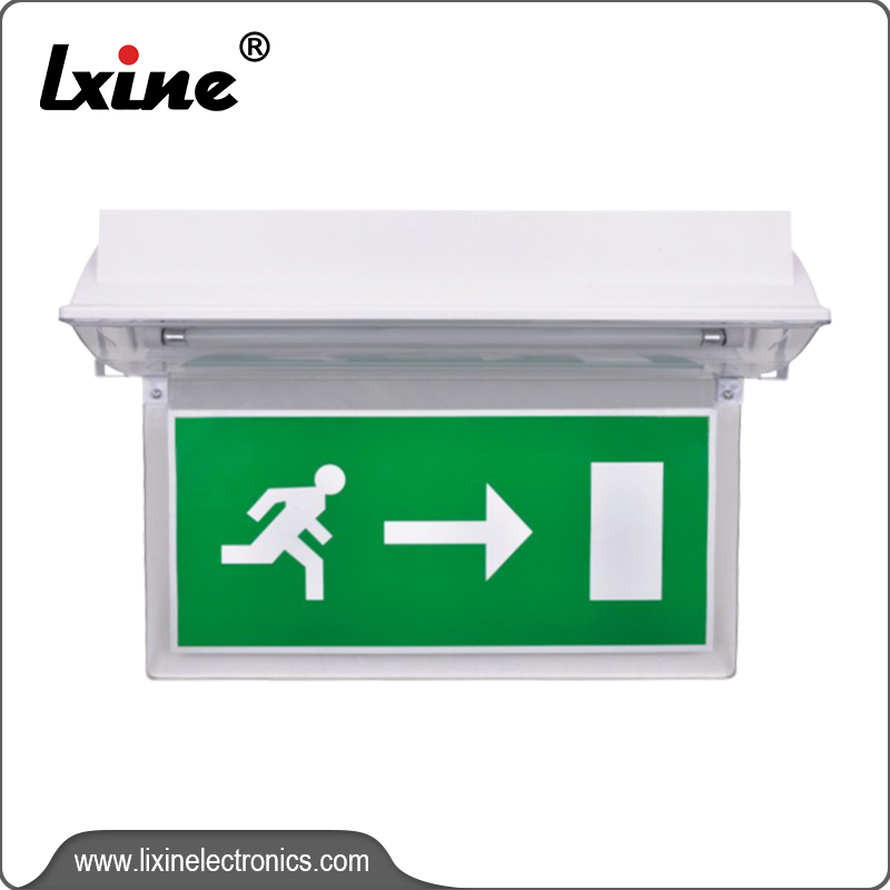 One of Hottest for Industrial Wall Mounted Led Emergency Lights -  Fire exit signs with rechargeable battery LX-718 - LIXIN