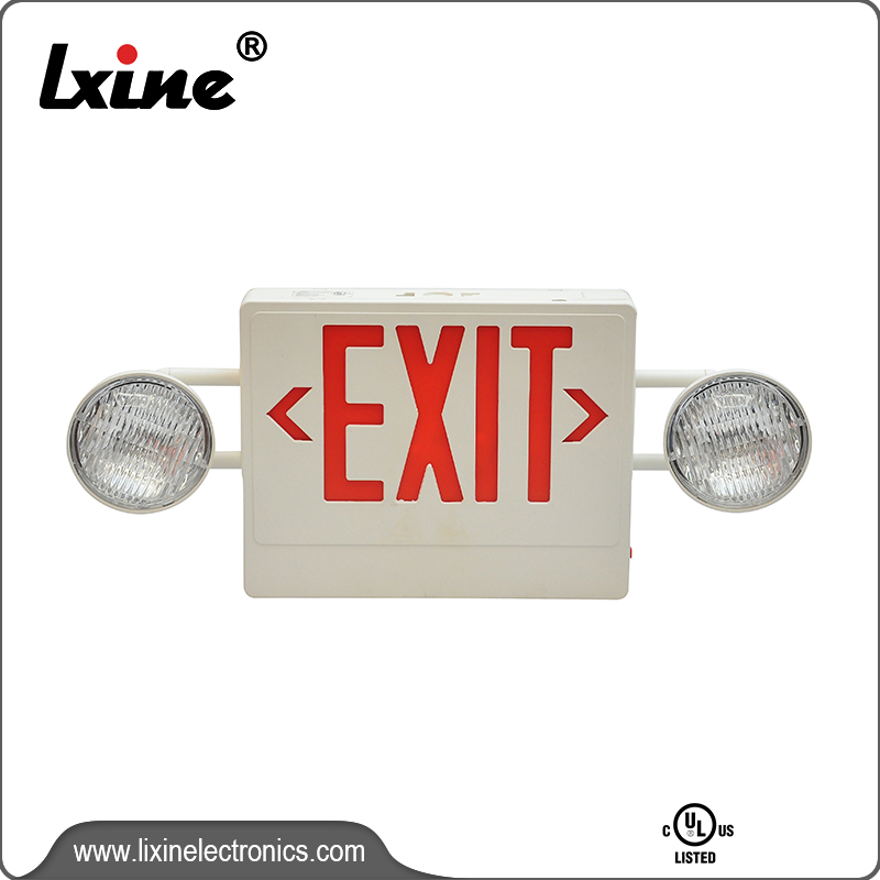 OEM/ODM China Automatic Led Emergency Light -  Led exit sign emergency lights surface and ceiling mountable LX-7604LG/R - LIXIN