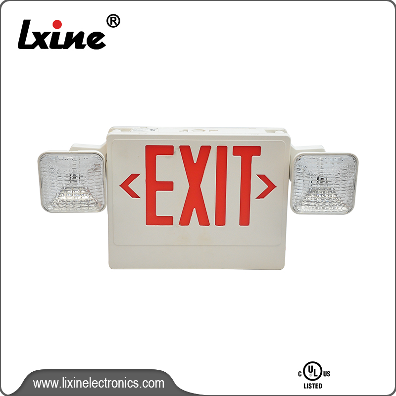 China Supplier Long Life Led Emergency Light -  Emergency lighting combo exit sign LX-7601G/R - LIXIN