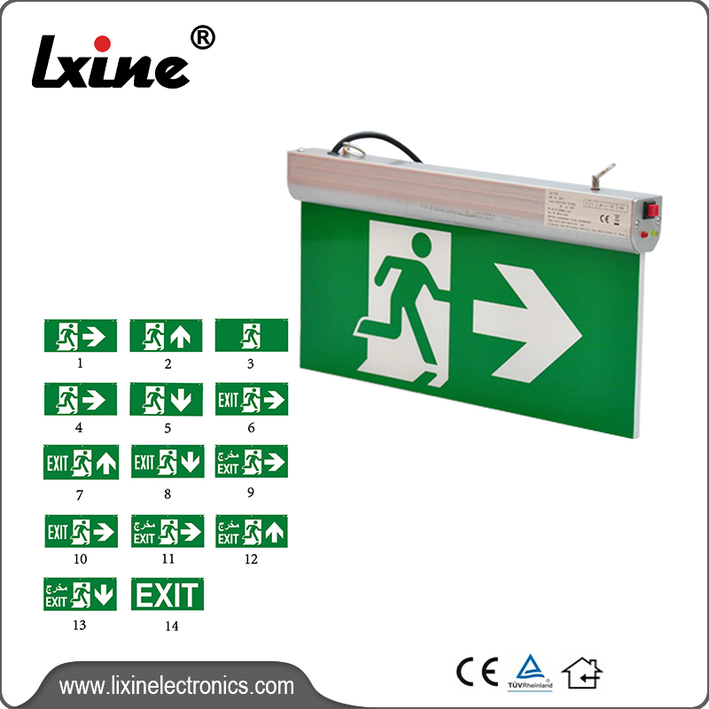 Factory Price For Led Dual Head Emergency Lights -  CE listed suspending type emergency exit  lights LX-703 - LIXIN