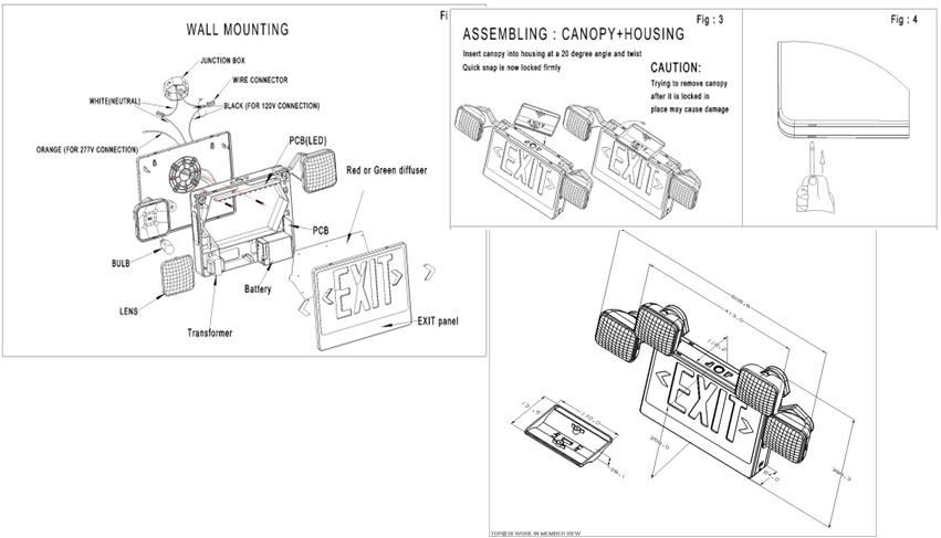 UL-Exit-Sign-Emergency-Light-Combo-LX-7603G-R-2