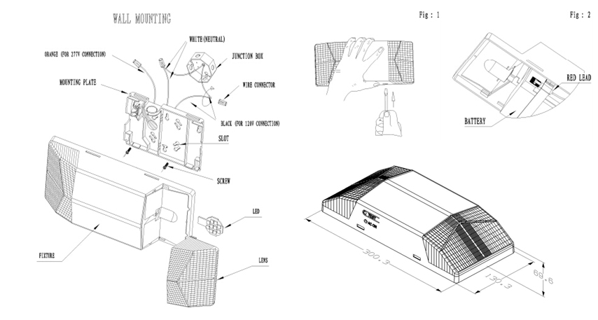 UL LED Dual Head Emergency Light LX-682L WB (3)