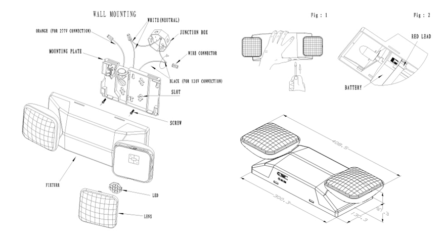 UL Dual Head Emergency Light LX-680L WB (5)