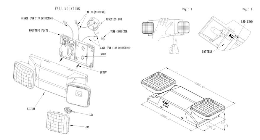 UL Dual Head Emergency Light LX-680 WB (5)